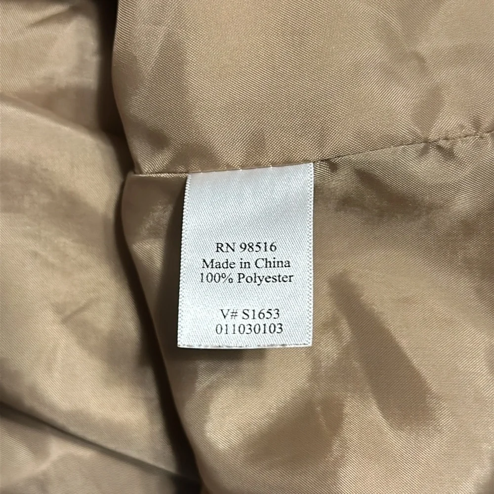 Coldwater Creek Button Up Jacket with Pockets Suede Like Material Size 20 - Picture 7 of 17